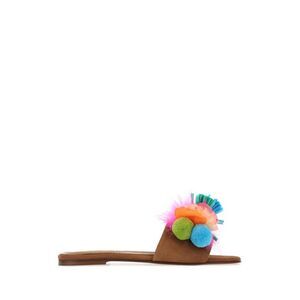 Alameda Turquesa Women Embellished Suede Tutti Frutti Slippers